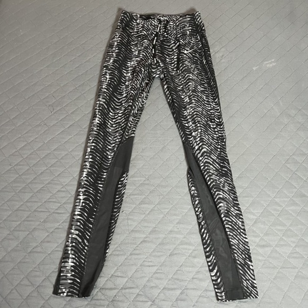 Nike Dri-FIT Epic Lux Sidewinder Women's Running Crop Leggings Gray/BlacK - XS